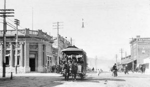1901 Tucson Horse Drawn Street Car On Congress Street